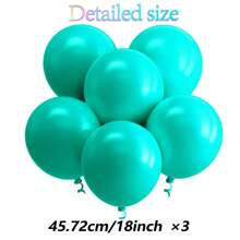 Bóng bay cao su nhiều màu 18 inch/45,72cm - 3 quả bóng bay heli dày cỡ lớn thích hợp cho trang trí sinh nhật, tiệc cô dâu, đám cưới, lễ tốt nghiệp, tiệc theo chủ đề - Nhiều màu - Xem 30
