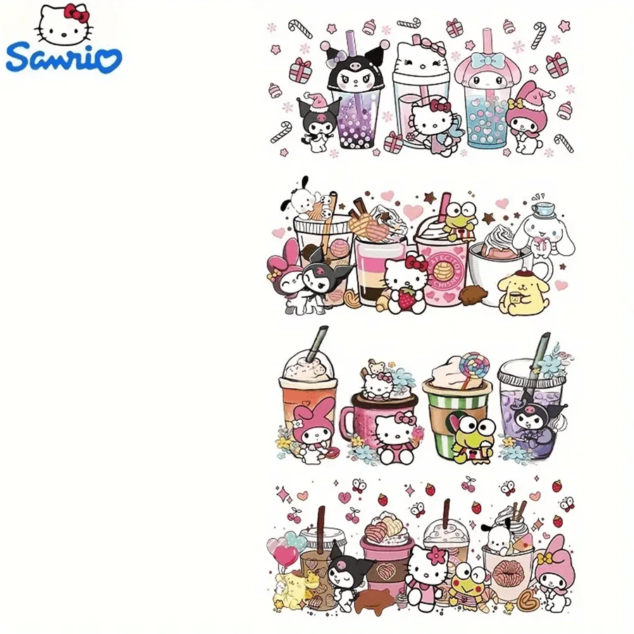 Shein Cat Sticker Sanrio 1 Set K Kitty Cat UV Transfer Stickers, Cute Cartoon Creative ...