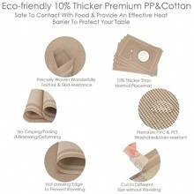 6 Stücke / 4 Stücke / 1 Stück hitzebeständige Platzsets, waschbare PVC Tischsets, gewebte Vinyl Esszimmer Tischsets, rutschfest & fleckresistent, leicht zu reinigen, Tischschutz, Heim Küche Esszimmer Tischdekoration