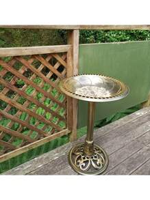 1pc Deluxe Raised Bird Feeder - Outdoor Garden Decoration Wild Bird Bathtub Shower Basin - Attractive Yard Accent With Easy Cleaning Design