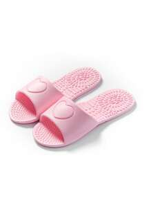 Foldable Travel Slippers, Indoor Home Bathroom Massage Sandals, Unisex Lightweight Rapid Drying Bathroom Slip-Resistant Flat Slide Sandals