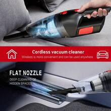 CascadeVac 大功率无线吸尘器，适用于家庭和汽车，吸力强劲，USB 充电迷你清洁吸尘器，配有多种配件，多功能缝隙清洁工具 - 均碼 - 查看 6