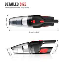 CascadeVac 大功率无线吸尘器，适用于家庭和汽车，吸力强劲，USB 充电迷你清洁吸尘器，配有多种配件，多功能缝隙清洁工具 - 均碼 - 查看 4