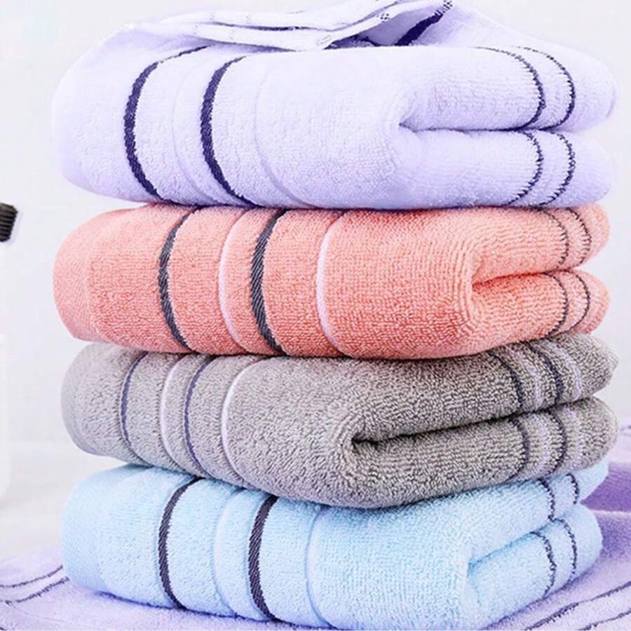 1/5 件条纹浴巾，吸水速干手巾，矩形，适用于浴室、旅行、健身房、水疗中心、露营，非常适合圣诞节、感恩节、情人节、复活节礼物浴室装饰夏季返校 - 多色 - 查看 1