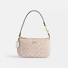 Coach Nolita 19 In Blocked Signature Canvas Women Clutch Bag Ladies Cute Purses And Bags Women Bag Shoulder Bag - Sand/Chalk - View 3