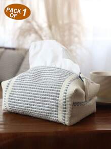 1 件极简主义奢华纸巾盒，布艺纸巾收纳袋，适用于家庭、客厅、餐厅、书桌、厨房、浴室、宿舍、酒店、纸巾盒架、餐巾架、节日家庭聚会、厨房餐桌装饰，适用于家庭厨房卧室客厅餐厅、家居装饰配件、装饰盒、女性婚礼礼物、夏季旅行节日必备品 - 彩色 - 查看 11