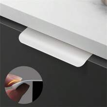 1pc Modern Simple Aluminum Alloy Hidden Furniture Cabinet Door Handle Side Installation Without Drilling Installation Wardrobe Cabinet Drawer Handle Furniture Hardware