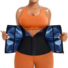 Modelador Corporal Feminino, Modelador de Cintura, Controle Abdominal, Faixa de Sutiã Ajustada, Cinta Modeladora Corporal, Acessórios de Academia para Modelador de Cintura - Preto - Visão 2