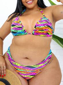 2-PIECE PLUS SIZE WOMEN'S BIKINI SET RIO THONG ASA DELTA - Nhiều màu - Xem 1