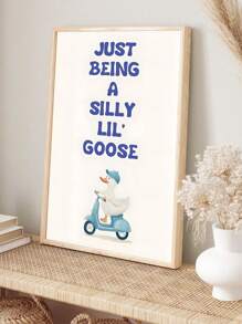 1 tấm áp phích nghệ thuật cổ điển, ngỗng hồng, vịt, áp phích nghệ thuật phông chữ trích dẫn, tranh vải canvas thú vị trang trí tường, phòng ngủ, phòng khách, phòng ăn, bếp, phòng học, phòng tắm, hành lang, quầy bar, quán cà phê, trang trí ký túc xá, quà tặng lý tưởng cho bạn bè, nghệ thuật tường, trang trí tường, trang trí nhà cửa, tranh vải canvas trang trí phòng, không khung - Nhiều màu - Xem 21