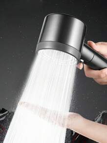 1 cái/Đầu vòi hoa sen áp suất cao lọc rỗng, Đầu vòi hoa sen tăng áp siêu mạnh, Lưu lượng nước lớn với nút dừng nước một phím, Đầu vòi hoa sen phun cầm tay (Hình dạng lỗ phun ngẫu nhiên) - Nhiều màu - Xem 11