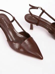 Plus Size Wide Fit Fashion Casual Versatile Round Toe Mid Heel Pumps