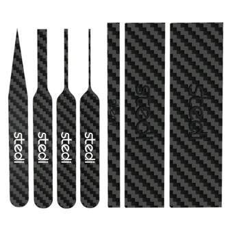 Stedi Carbon Fiber Sanding Sticks, Hobby Model Tools, 7-Piece Set (3"*0.6",3"*0.4",3"*0.2" And 4 Detail Sanding Boards) Professional Sanding Sticks For Sticky Sandpaper