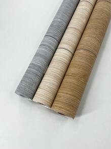 YUANYI Self-Adhesive Vinyl Flooring Roll, Wood Grain Pattern, Yellow, Suitable For Stairs, Bathroom, Waterproof, Peel And Stick, Self-Adhesive Contact Paper, PVC, Countertop, Cabinet, Drawer, Removable - Multicolor - View 6
