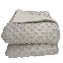 SOFT BUBBLE BLANKET FOR MATERNITY OUTFIT, RN WITH SHERPA - Gris - Ver 1