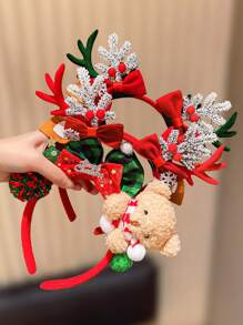 1 pièce Serre-tête renne de Noël et Nouvel An, convient comme cadeau de Noël et du Nouvel An pour les filles