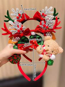 1 pièce Serre-tête renne de Noël et Nouvel An, convient comme cadeau de Noël et du Nouvel An pour les filles