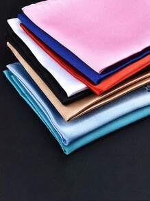 1/6 Stück Hochzeits Party Anzug Hemd Brusttasche Taschentuch, Kleidungs Deko Quadratisches Tuch, Krawatte in Mehreren Farben