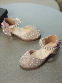 Princess Shoes, Girls' Crystal High Heels, Dress, Summer Flower Children's Shoes, Children's Models, Fashion Show Competition, High Heels, Shoes