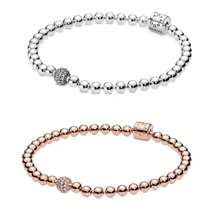 1 Stück Armband mit rosévergoldeter Silberkette und Zirkoniasteinen, ein perfektes Liebesgeschenk für Frauen - mehrfarbig - Übersicht 2