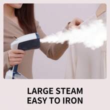 Máy hấp quần áo, 1500W, Máy hấp cầm tay 20G/phút cho quần áo và vải khi đi du lịch, Hơi nước thẩm thấu mạnh, Làm nóng nhanh 25 giây, Máy hấp cầm tay cho gia đình - Phích cắm loại F của EU (220-240V) - Xem 8