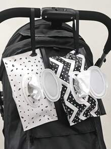 2 piezas/1 pieza Bolsas de recarga de toallitas húmedas, Bolsas de toallitas húmedas para bebés, Bolsas dispensadoras portátiles con tapa abatible, Bolsas de recarga de toallitas húmedas con cierre automático