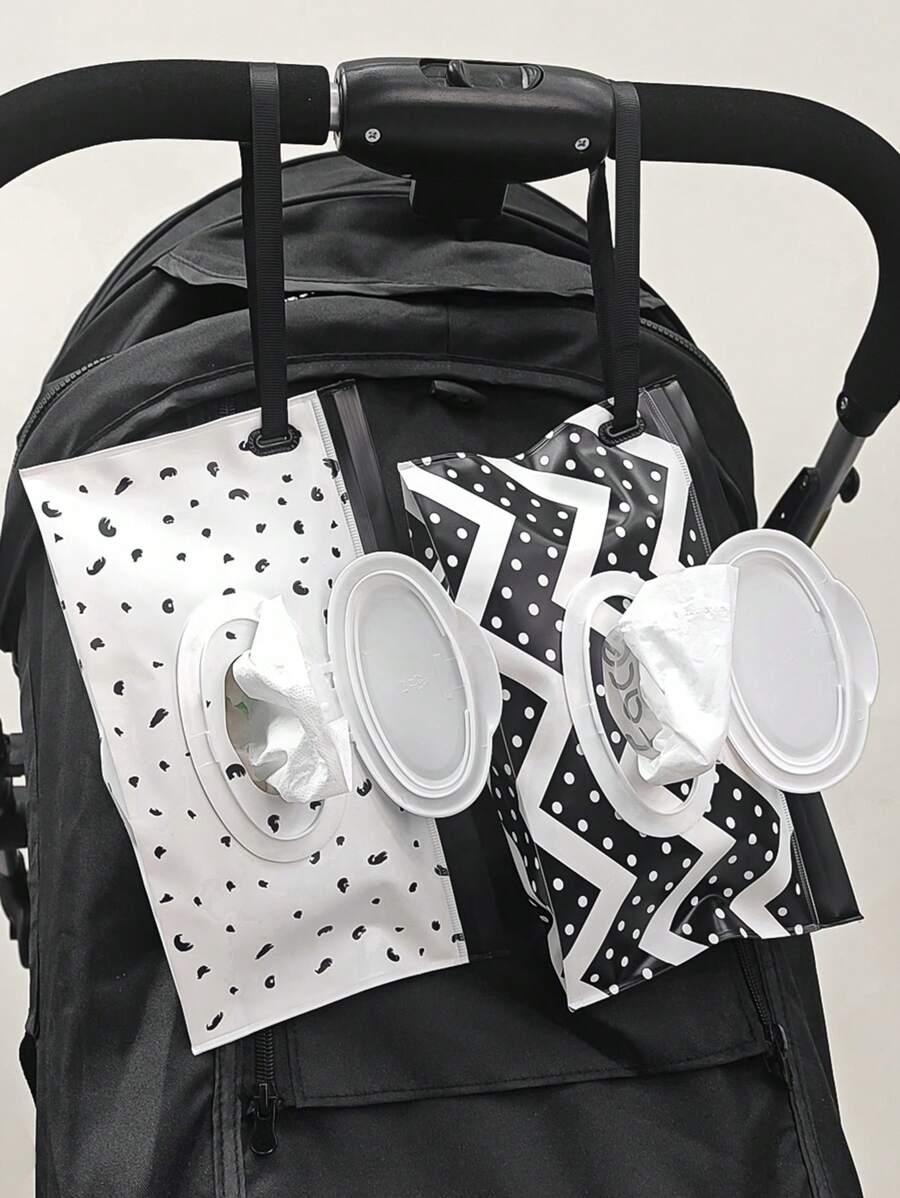 2 piezas/1 pieza Bolsas de recarga de toallitas húmedas, Bolsas de toallitas húmedas para bebés, Bolsas dispensadoras portátiles con tapa abatible, Bolsas de recarga de toallitas húmedas con cierre automático
