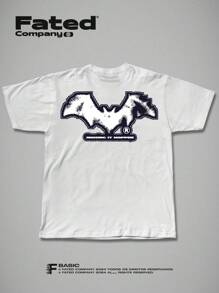 FATED - Dingy Streetwear T-Shirt - 100% Cotton Unisex - 白色 - 查看 2