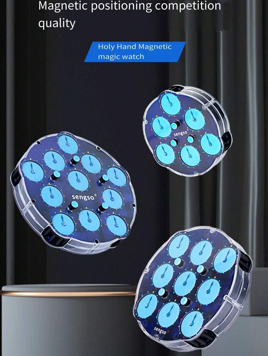 Cube magique magn?�tique 5x5x5, tableau magique magn?�tique bleu 3x3x3, jouets d'intelligence 