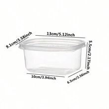 10 stuks 280 ml herbruikbare plastic voedselcontainers met deksels, transparante bentobox voor picknick, dessert, multifunctioneel
