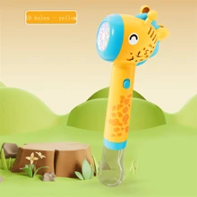 1 件长颈鹿自动泡泡机，新奇儿童手持泡泡吹器玩具