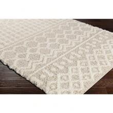 Livabliss Hapsburg Moroccan Shag Area Rug, 4'3" X 5'7", Beige - Beige - View 6
