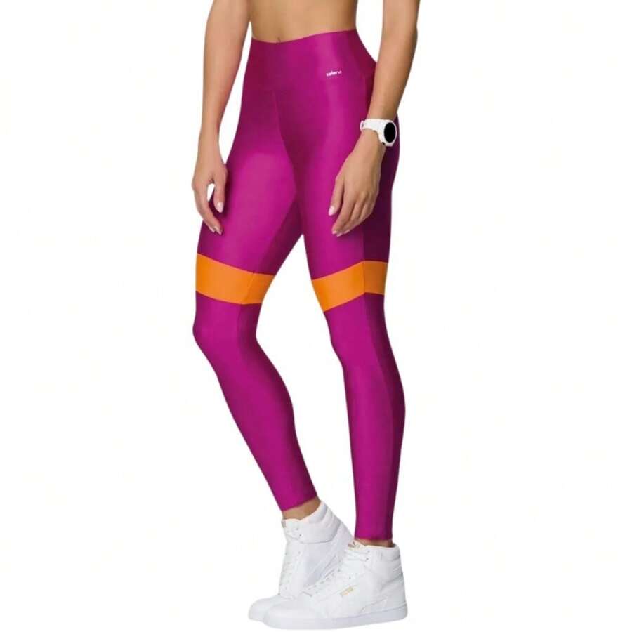 Selene Leggings Assorted Models Polyamide Lycra Gym Sport Women's Pants - 玫紅色 - 查看 1