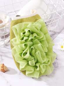 1 件，2 合 1 亲肤沐浴手套、沐浴巾和沐浴球 2 合 1，两用双面身体清洁工具，带花浴球双面水疗擦洗手套，去除死皮，温和呵护肌肤且易起泡，细网眼和柔软质地沐浴多功能清洁工具，浴室沐浴工具（灰色、粉色和蓝色） - 雙面2合一 - 查看 7