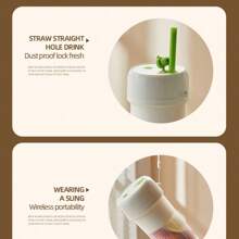 New Multi-Function Electric Juicer Machine, Portable Small Fruit Juicer Rechargeable, Large Capacity For Student And Home Use - Portable Juicer (white) - View 7