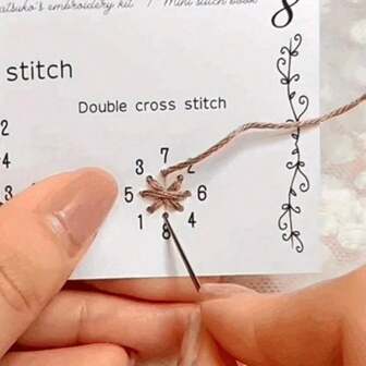 DIY Sewing Card Kit - Mini Handicraft Book For Beginners And Hobbyists, Learn Various Techniques, Suitable For Embroidery And Sewing Projects, 2025 Creative Handcraft Set, Beginner Mini Sewing Tool Kit To Enhance Your Sewing Skills, Perfect For Learning Various Stitches, Ideal Choice For Embroidery And Sewing Enthusiasts