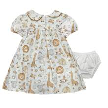 Baby Girl Clothes Kids Dress Romper ANIMALS - 米色 - 查看 3