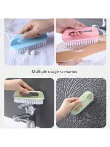 Housework Kitchen Cleaning Brush Soft Bristles Shoe Brush Bathroom - 綠色 - 查看 9