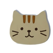 Set Of 5 Silicone Cartoon Cat Shape Coasters - Heat Resistant Coasters For Beverages, Kitchen Gadgets And Home Decor Anniversary Thanksgiving Valentine's Day Birthday Mother's Day Gift For Her
