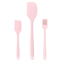 3-Piece Spot Integrated Silicone Spatula Oil Brush 3-Piece Set Baking Cream Spatula Single Cake Scraper Baking Tool - Multicolor - View 12