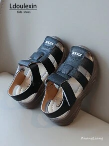 全新夏季男童休闲功能凉鞋，软底防滑幼儿沙滩鞋 - 黑色 - 查看 3