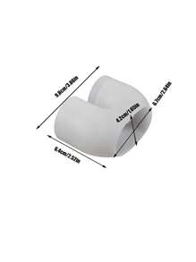 1 pieza DIY Molde de silicona para candelabro en forma de U, molde para hacer velas de hormigón, yeso, resina epoxi, manualidades y decoración del hogar