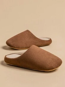 Japanese Style Silent Indoor Slippers - Soft Sole Quiet For Men & Women, Guest & Home Office, Couple Use - Coffee Brown - View 3