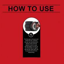 4pcs Multicolor Car Tire Paint Marker Pens – Long-Lasting, Non-Fading, Creative DIY Oil-Based Markers For Tire Art And Customization