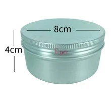Aluminum Can Ointment Container With Screw-On Lid 200g 10 Pcs - Grey - View 4