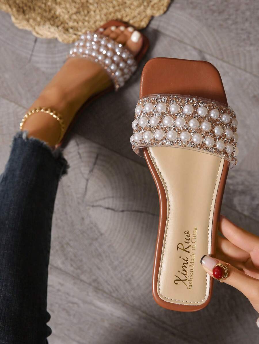 New Spring/Summer Fashion H-Style Slippers For Women, Network Celebrity Leisure Casual Slip-On Roman Style Slip-On Slides, Black/Beige/Brown, Flat, Embossed, Blogger Recommended Desert Keychain French Elegant Rhinestone Thick Bottom Platform Sandals, Beach Shoes, Minimalist Indoor Outdoor Slippers, Crocodile Pattern Flat Slip-On Metal Decor Sandals, Versatile For Summer