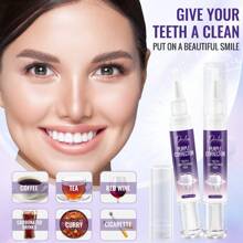 紫色矫正器 - 牙齿美白笔，亮白、去污、保护牙釉质、改善牙齿外观、享受最灿烂的笑容 - 白色 - 查看 5