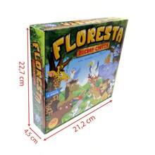 jogo Quebra Cabeça Floresta em Madeira 30 peças pais e filhos infantil jogo divertido