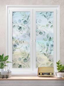 SUPSTICKER 1 件树叶图案装饰膜，现代防水 PVC 树叶印花窗贴，适用于家庭、贴纸、墙贴花、乙烯基贴花，用于家居装饰、春季装饰品，让您的家焕然一新，节日装饰贴纸礼物生日毕业 - 彩色 - 查看 12