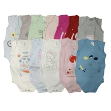 Wet Animal Girl And Boy Tank Top Bodysuit - 藍色 - 查看 2